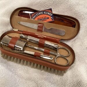 1950s VTG men’s grooming Set Complete Solingen Austria